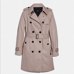 Light pink trench coat by COACH